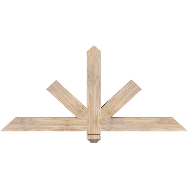Ekena Millwork Kennewick Smooth Timber Gable Bracket, Douglas Fir, 48"W x 22"H x 3 1/2"D x 3 1/2"F, 11/12 Pitch GBW048X22X0404KEN00SDF - main